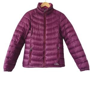 L.L.Bean Women's Ultralight 850 Down Puffer Jacket Women’s XS Plum Pink